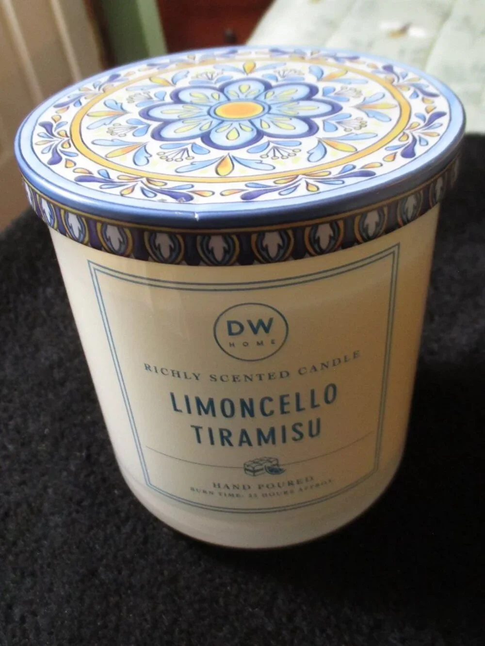 DW Home Limoncello Tiramisu Single Wick Candle 8.6 oz NEW